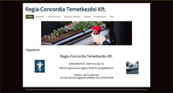 Desktop Screenshot of concordia-temetkezes.hu