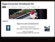 Tablet Screenshot of concordia-temetkezes.hu